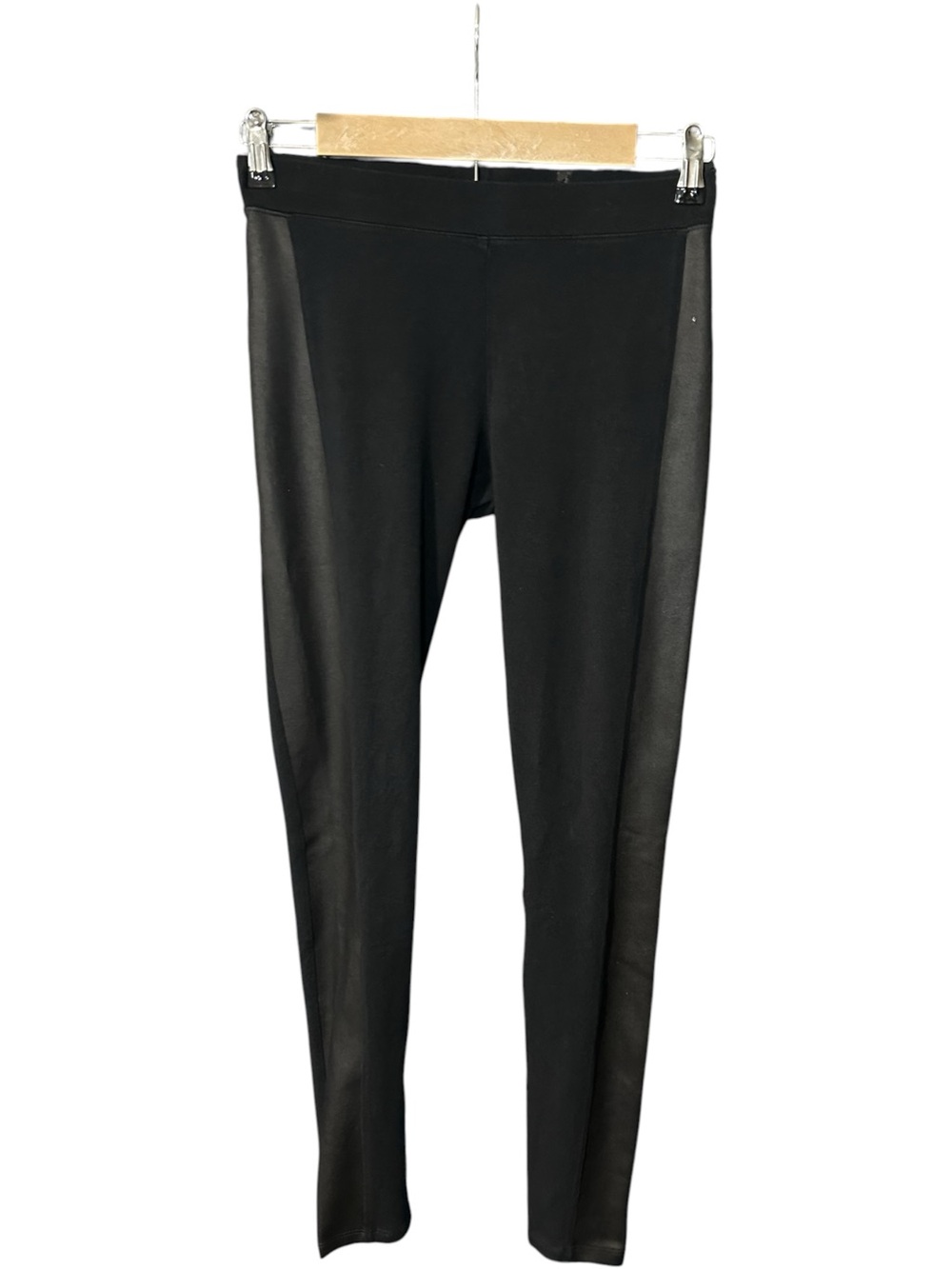 Express Faux Leather Side Panel Leggings Black Size XS